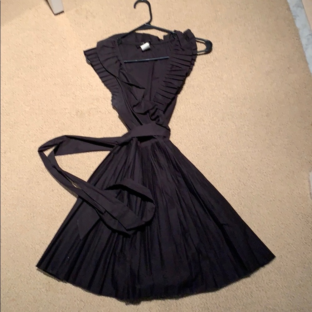 Black wrap dress
